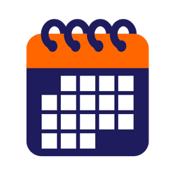 ikona pro vizualizaci flexibility, kalendář